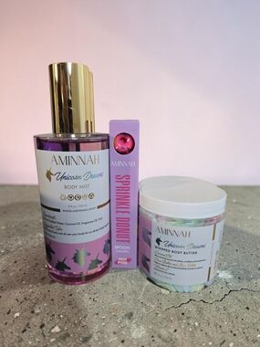 Aminnah Unicorn Dreams Bundle 🦄 Body Mist + Body Butter + Spoon